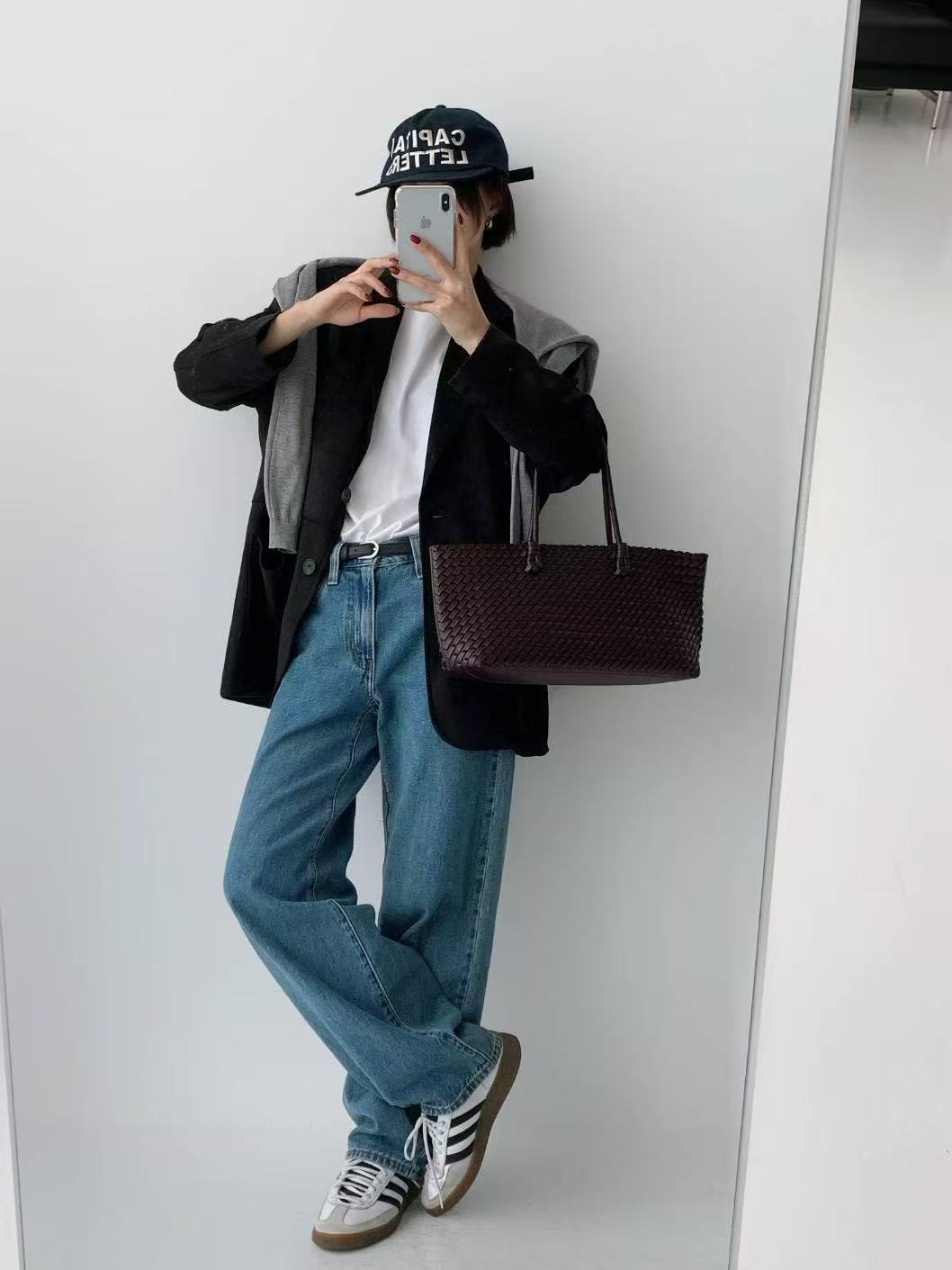 復古寬鬆麂皮絨外套