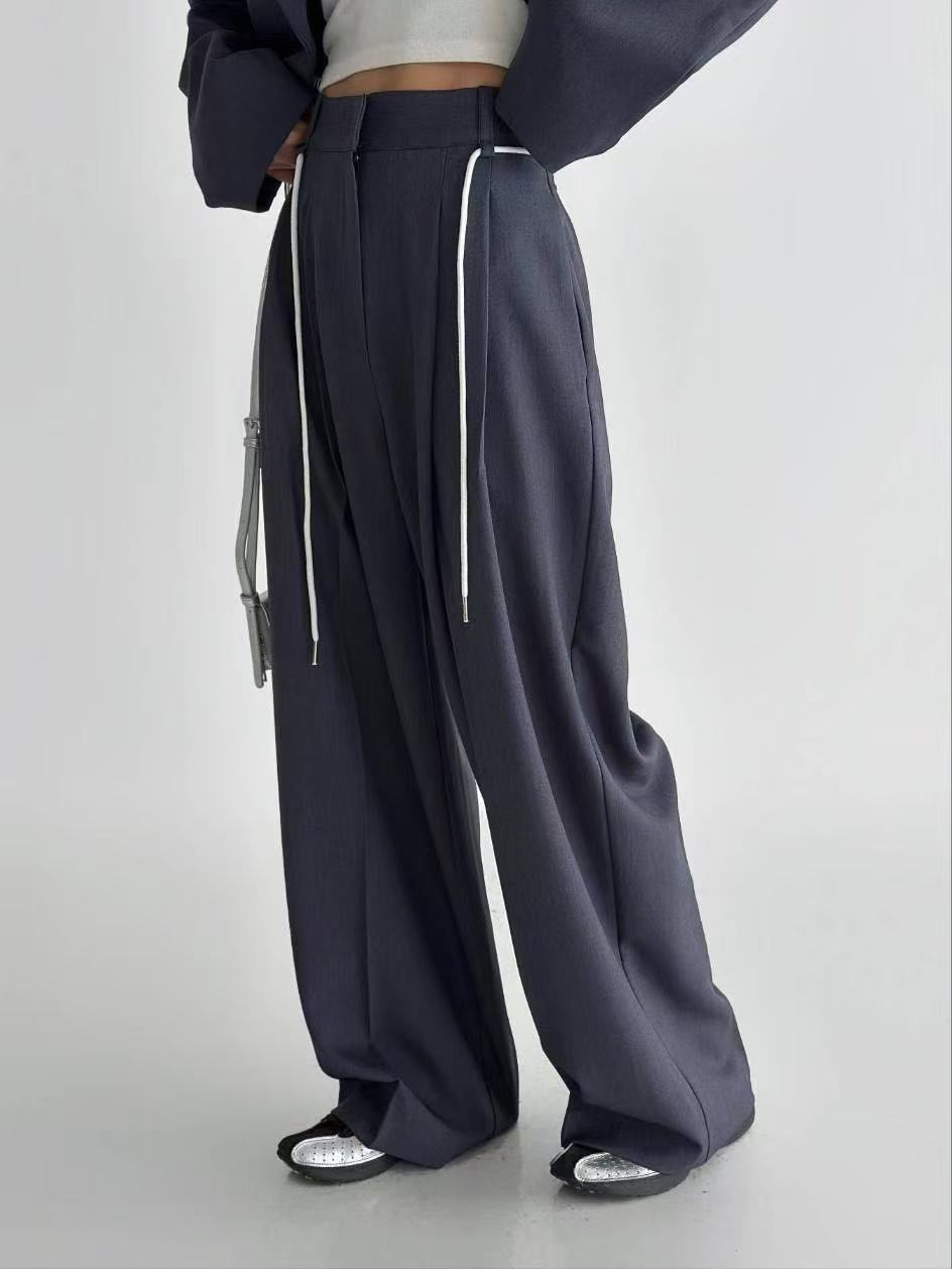 法式翻領單粒扣小西裝外套