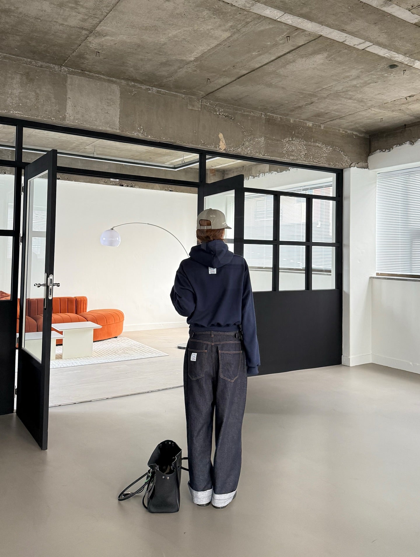 連帽抽繩潮版短衛衣