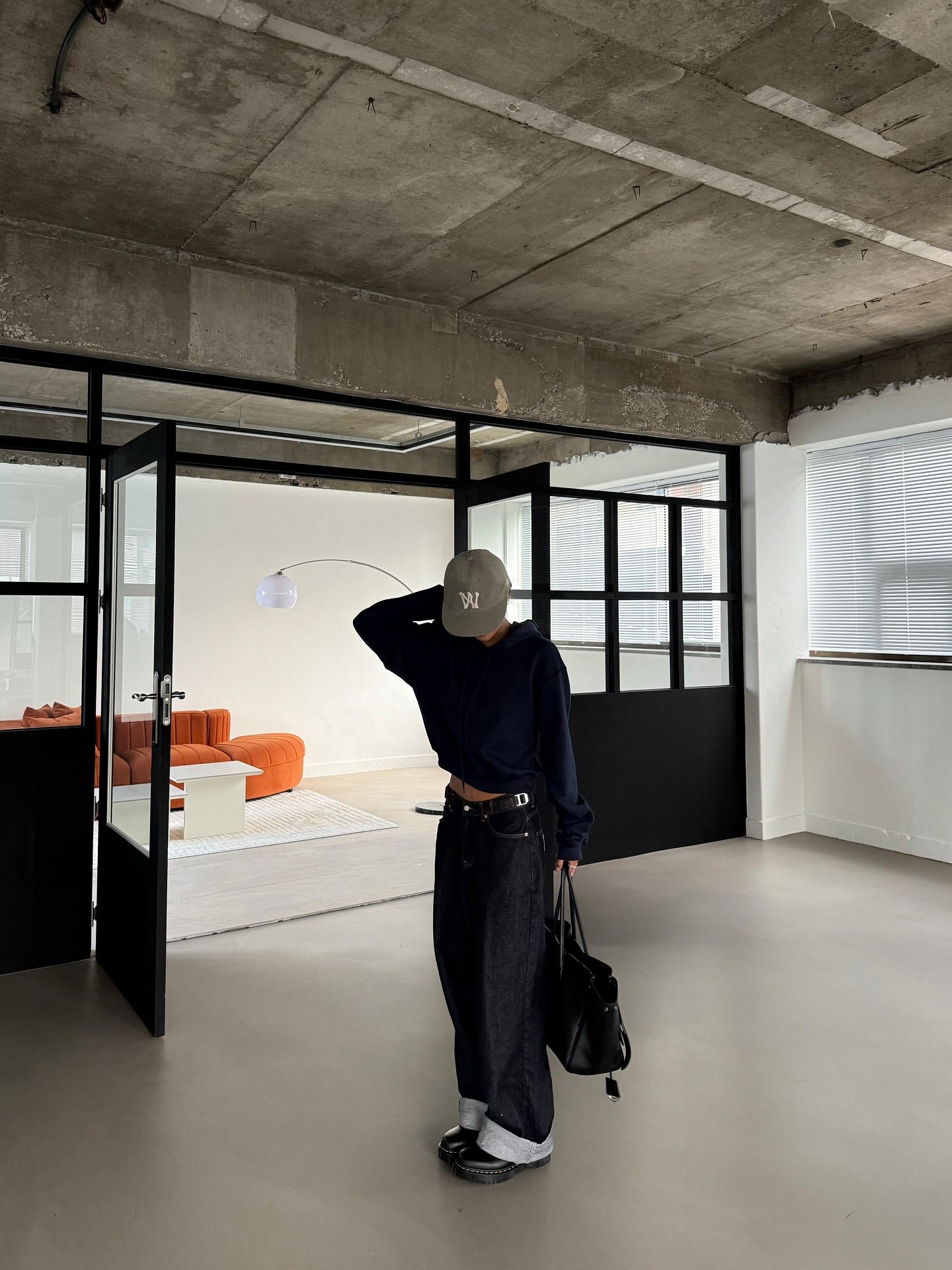 連帽抽繩潮版短衛衣