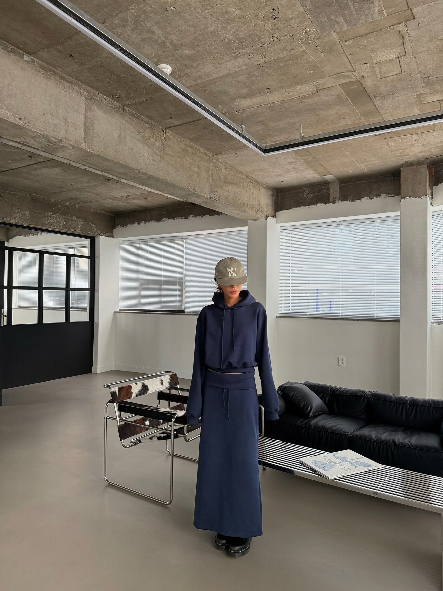 連帽抽繩潮版短衛衣