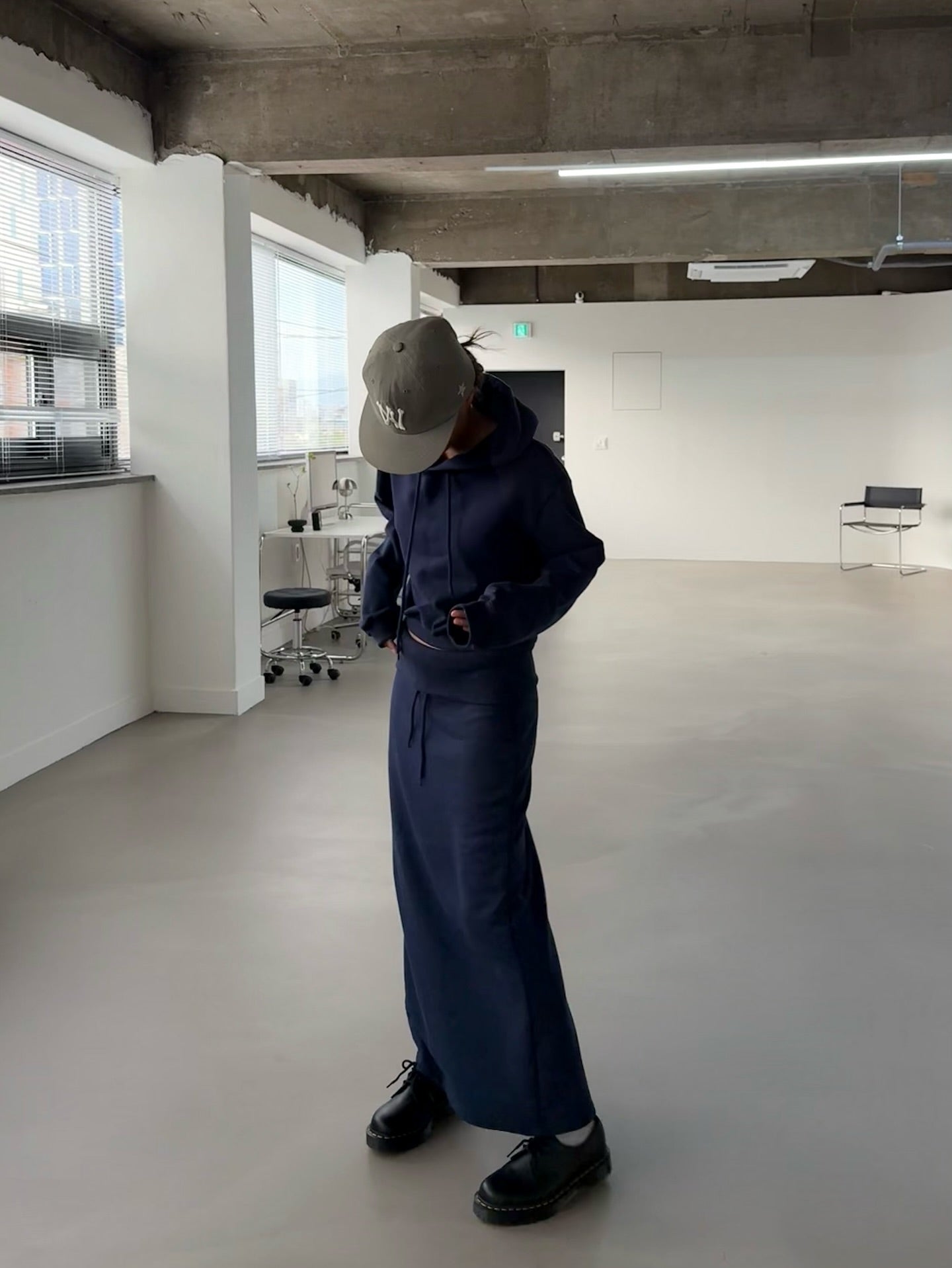 連帽抽繩潮版短衛衣