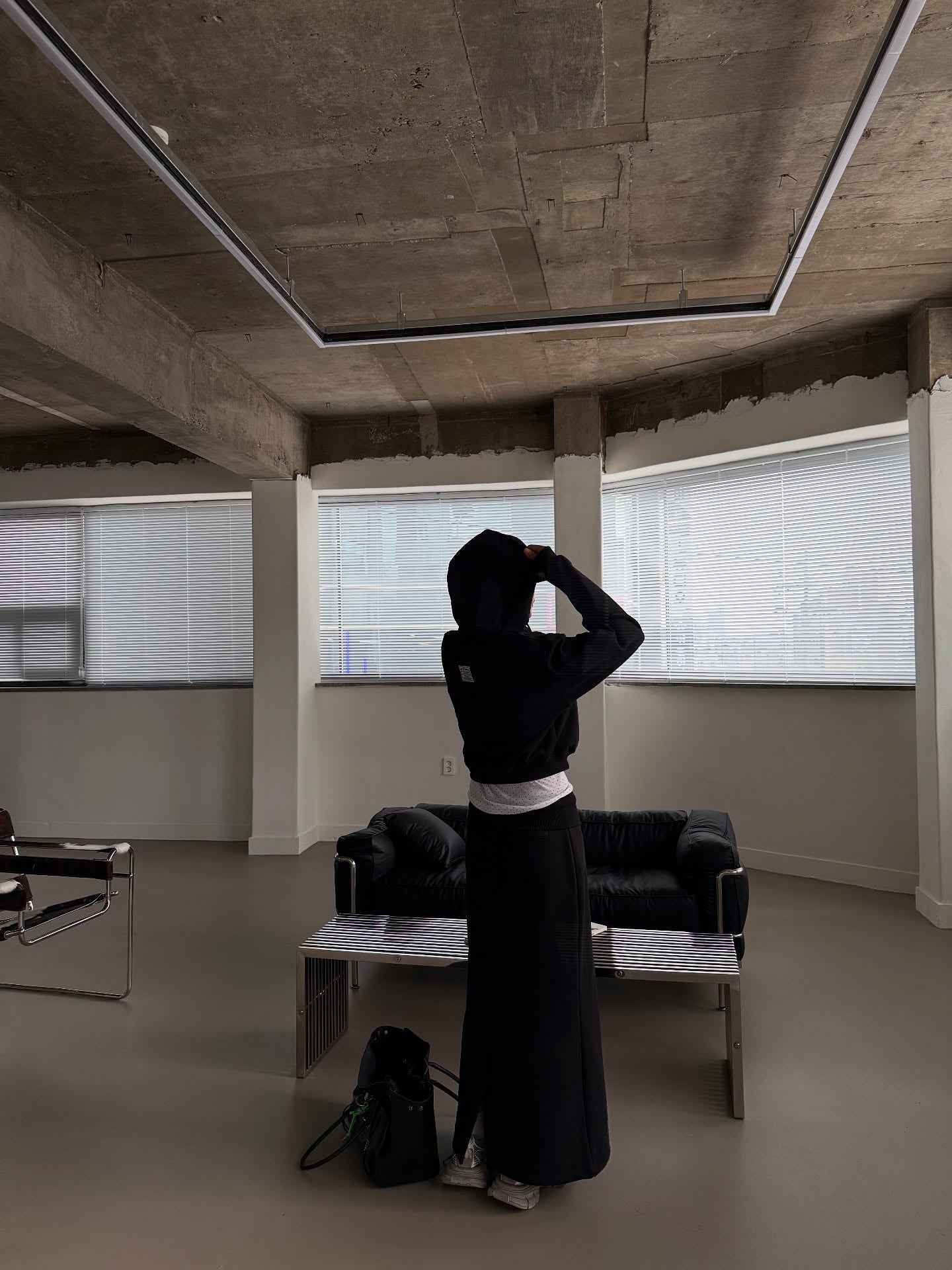 連帽抽繩潮版短衛衣