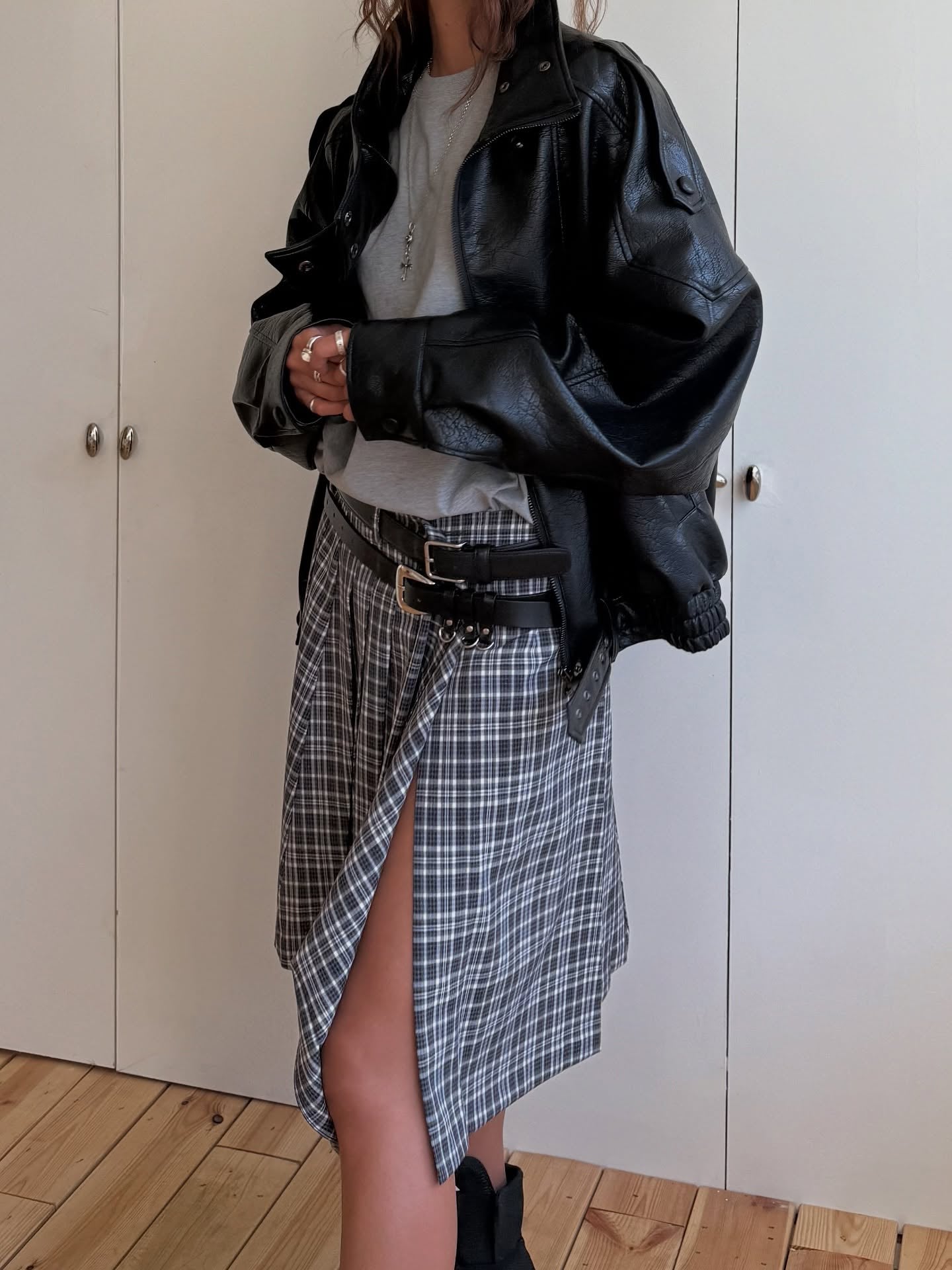 寬鬆顯瘦圓領小字母印花短袖T卹