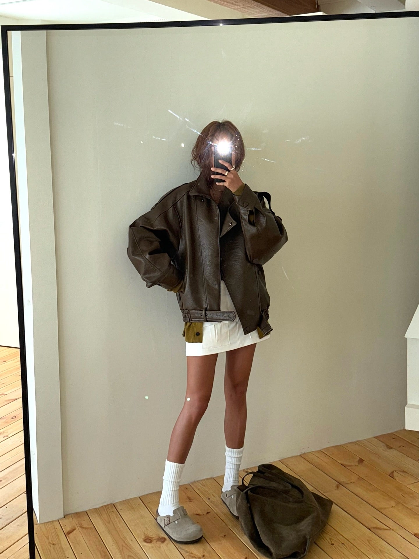 修身顯瘦簡約直筒包臀短裙褲