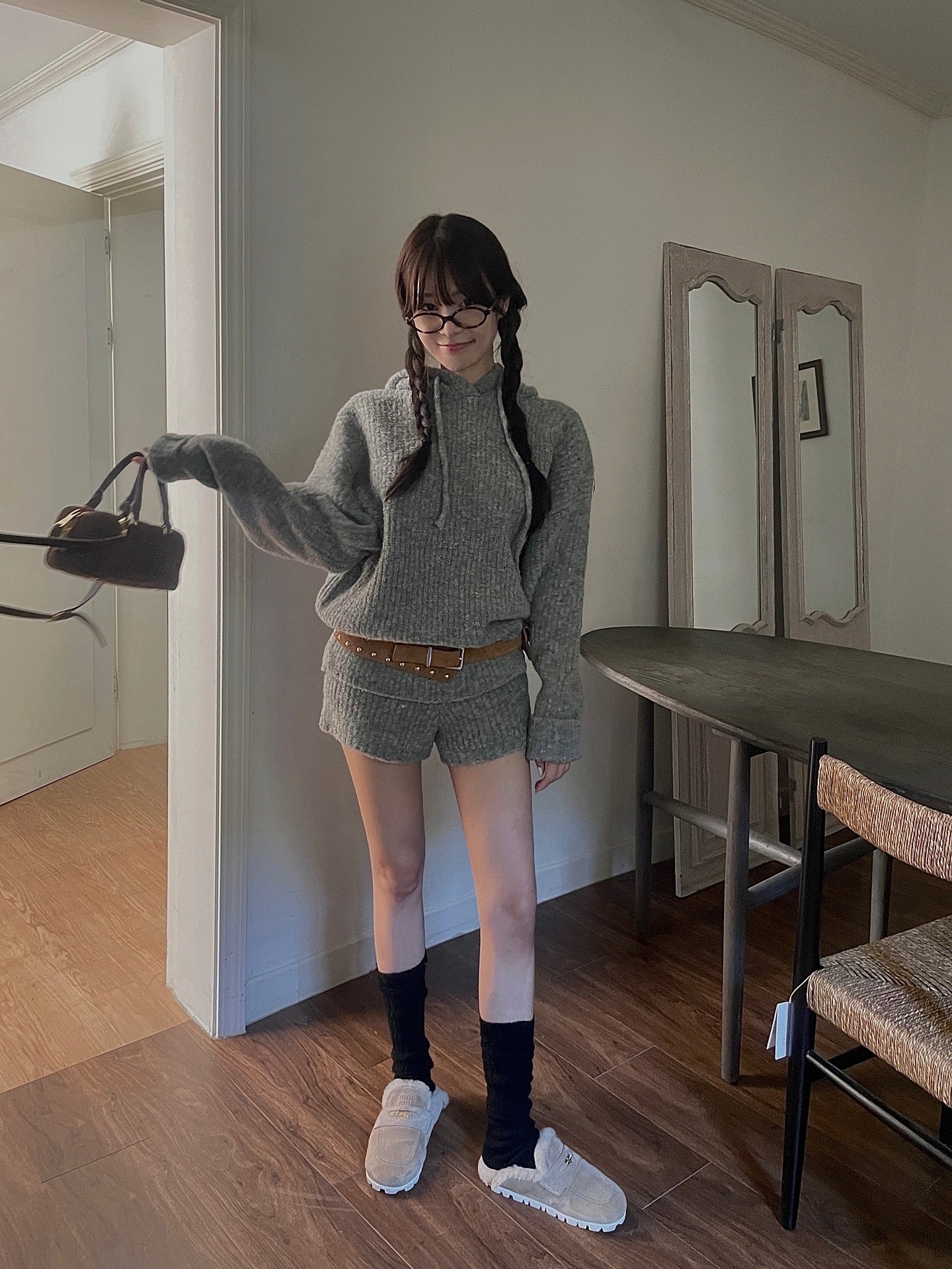 可愛減齡軟糯連帽毛衣