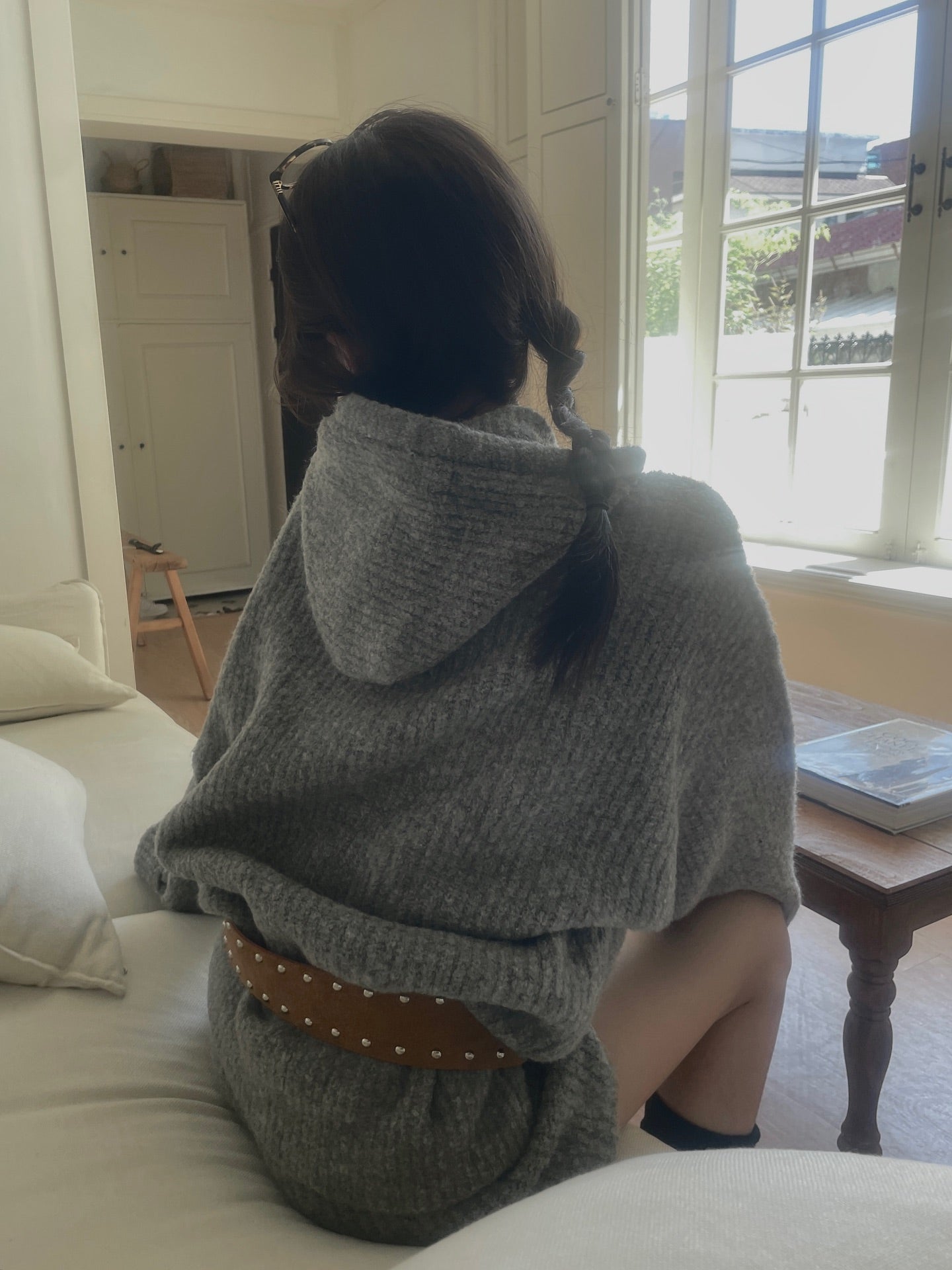 可愛減齡軟糯連帽毛衣