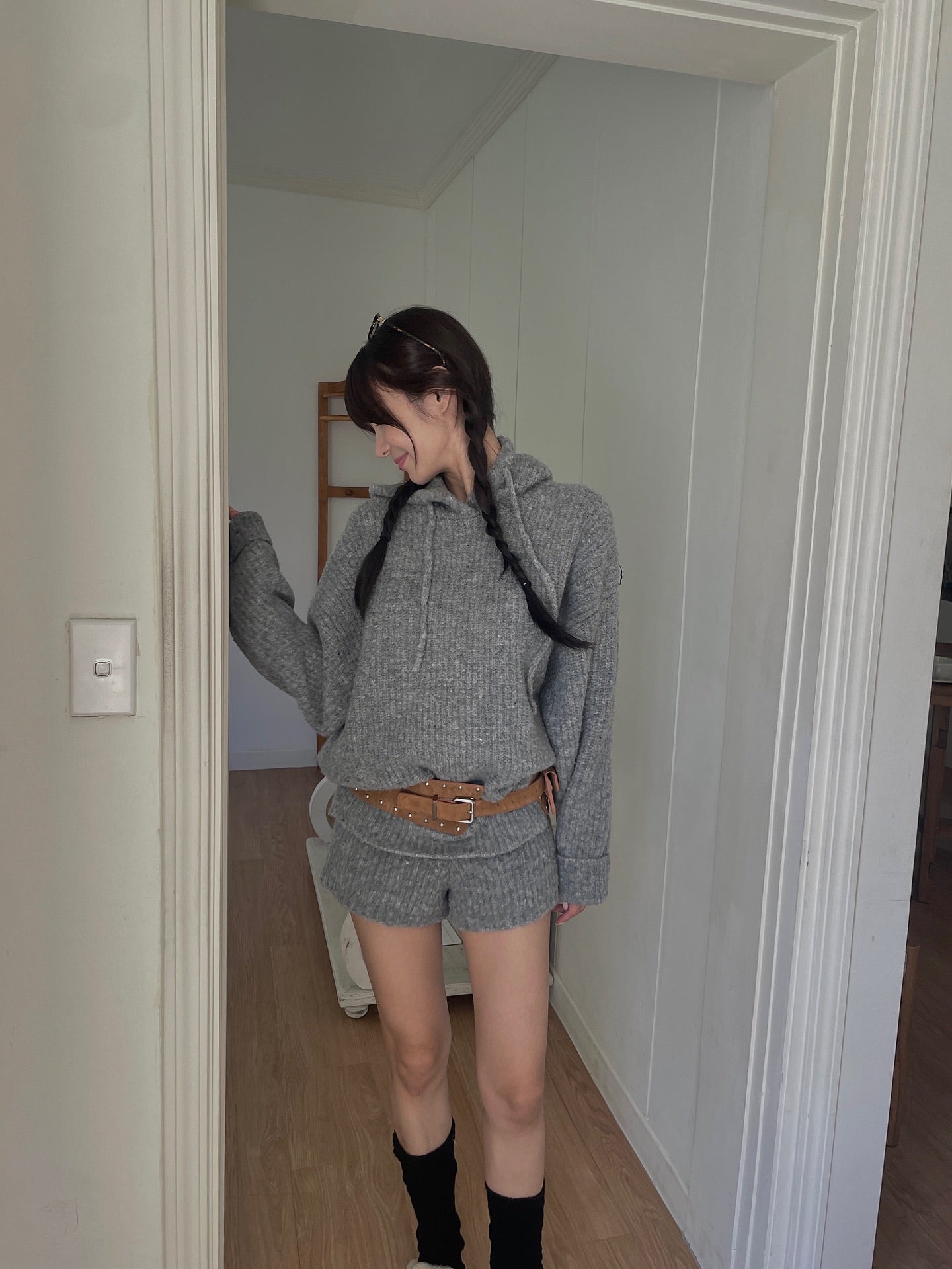 可愛減齡軟糯連帽毛衣