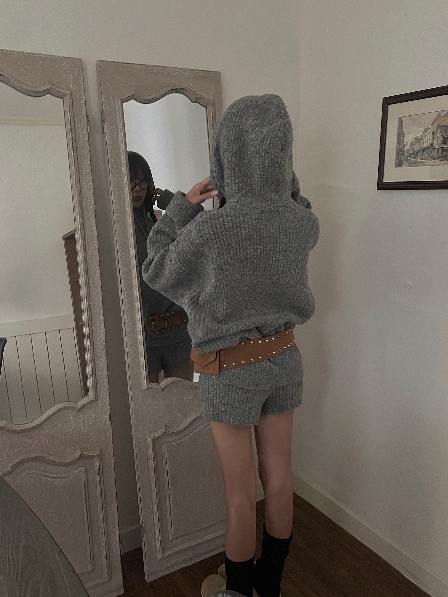 可愛減齡軟糯連帽毛衣