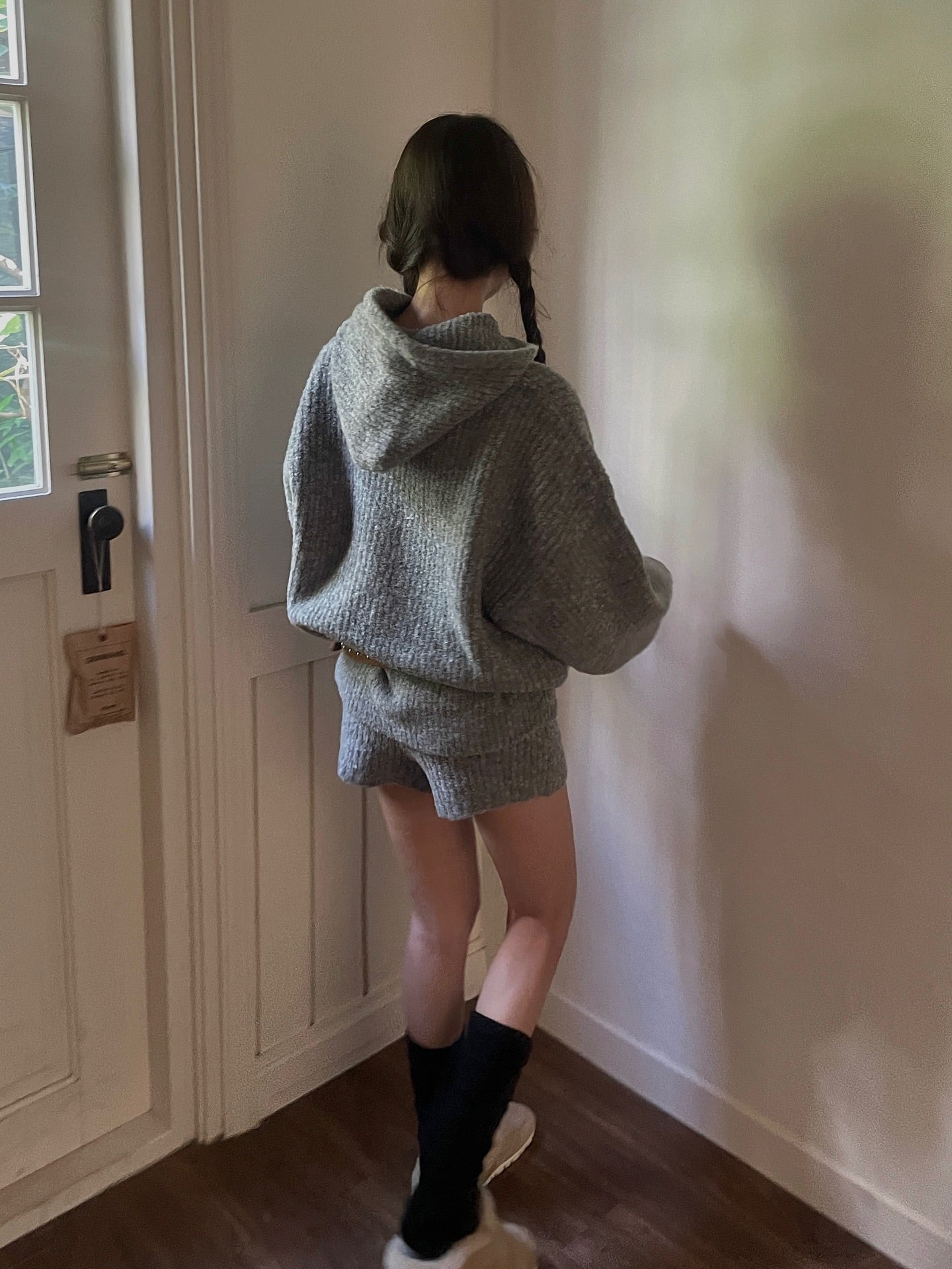 可愛減齡軟糯連帽毛衣