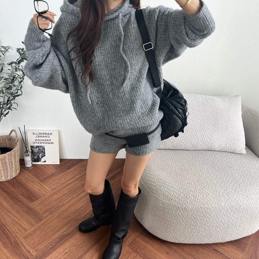 可愛減齡軟糯連帽毛衣