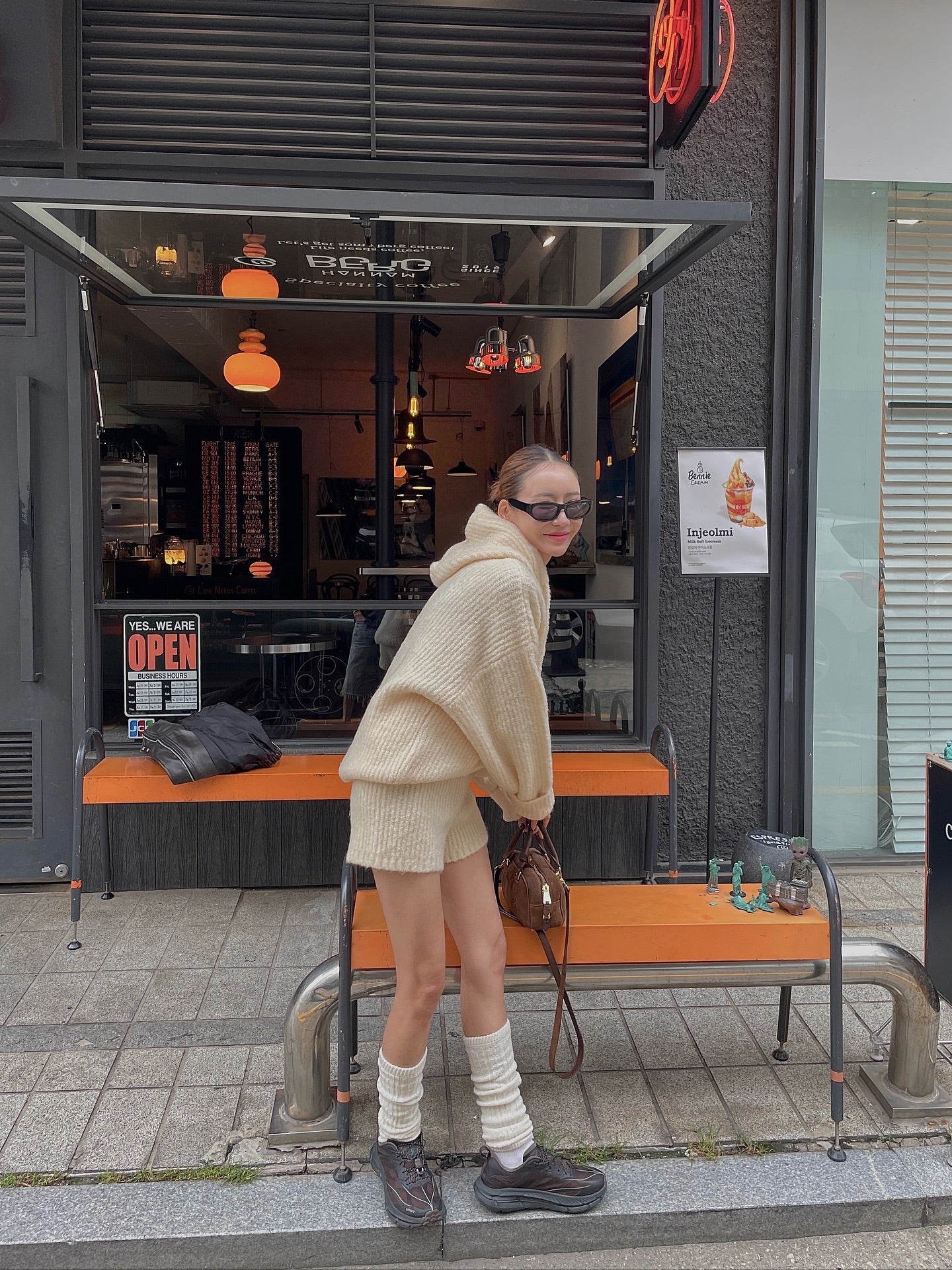 高腰顯瘦針織短褲