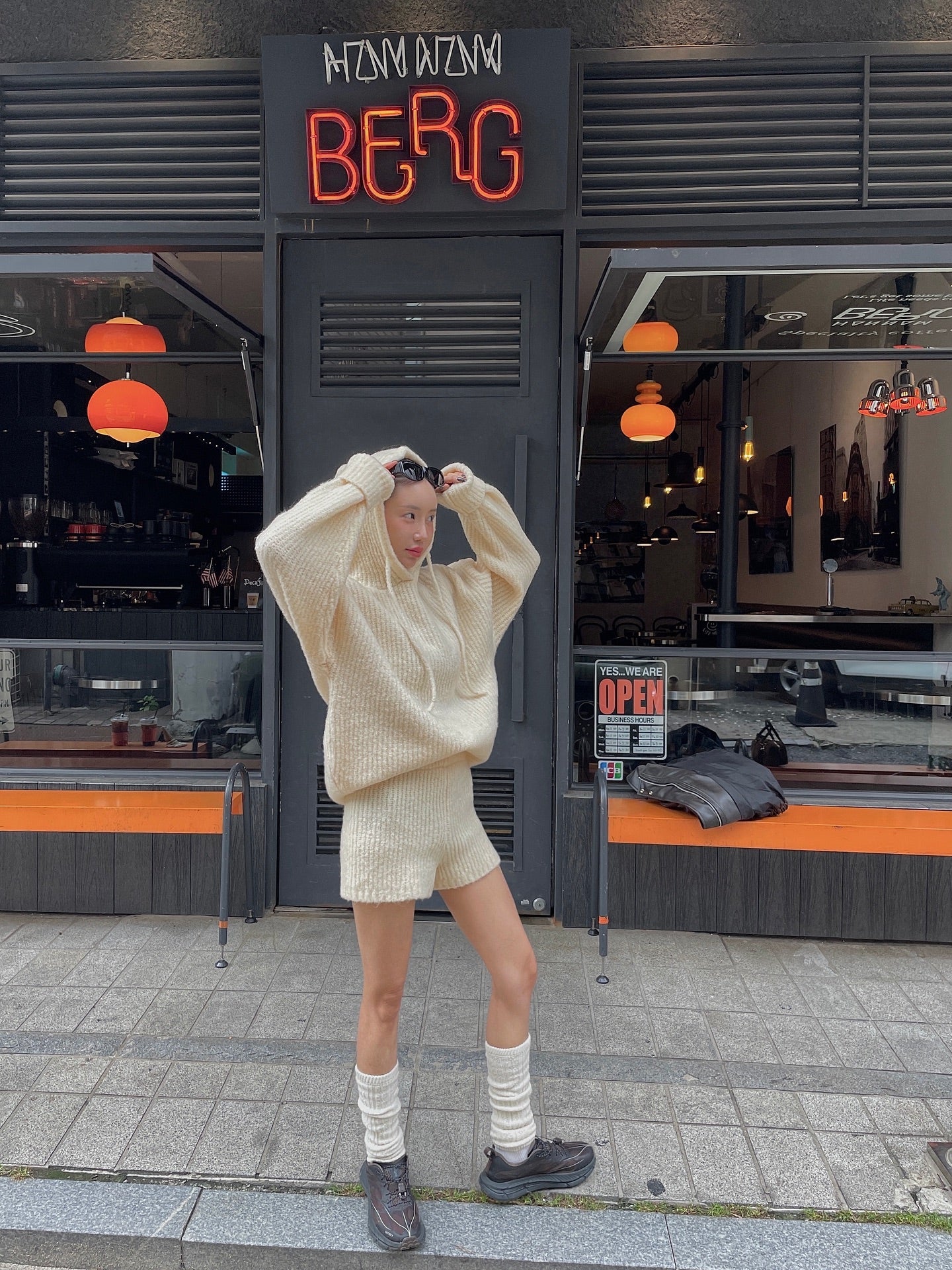 可愛減齡軟糯連帽毛衣