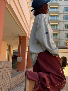 圓領休閒寬鬆條紋長袖T卹