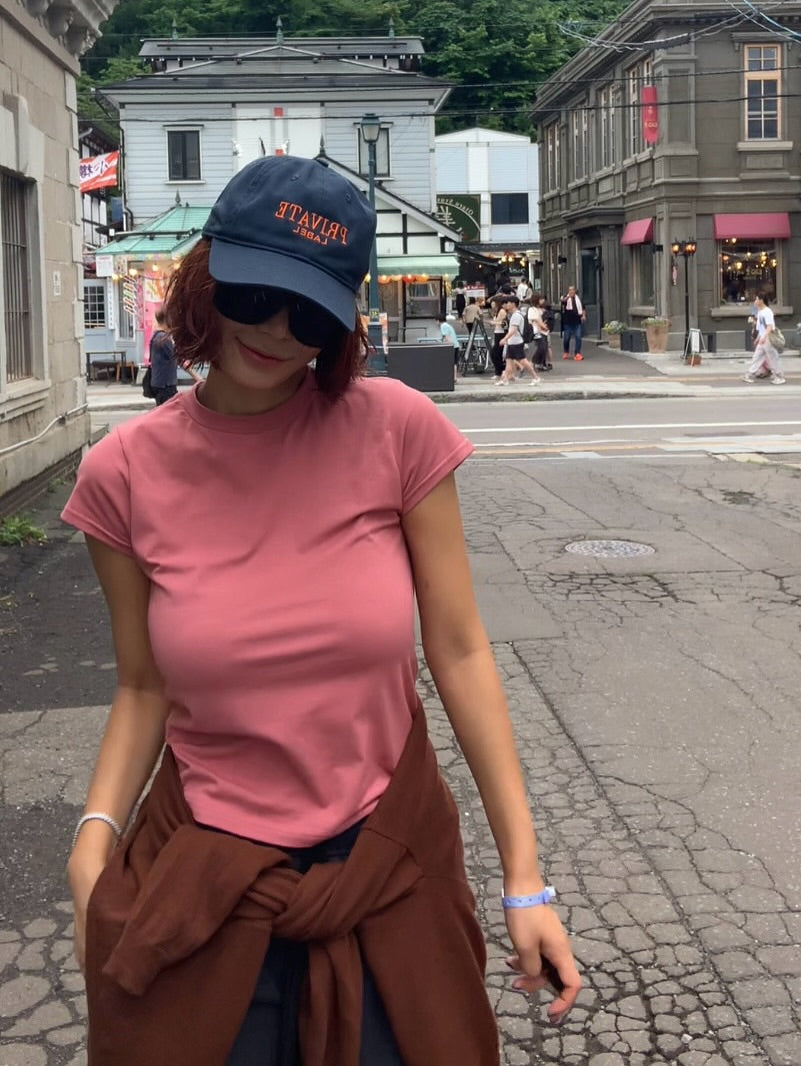 圓領淨版顯瘦百搭短袖T卹