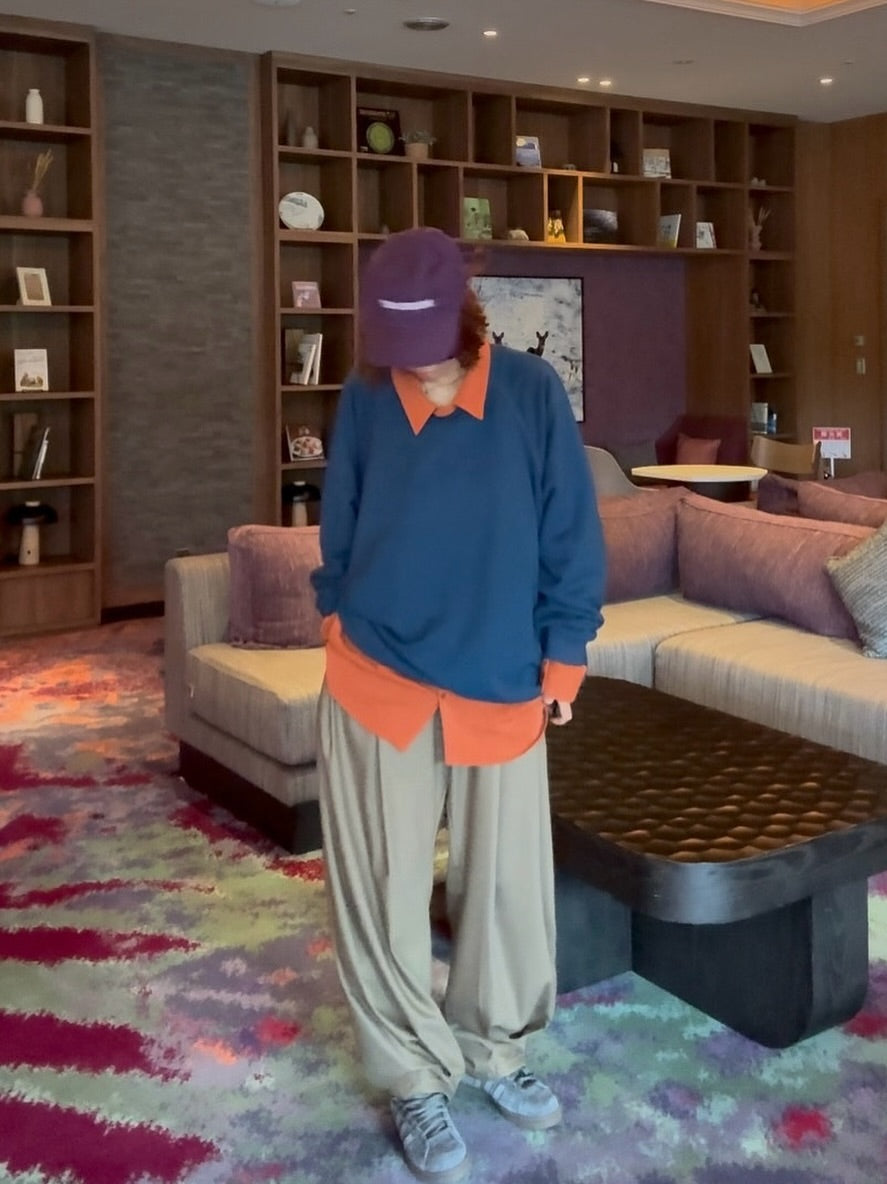 圓領寬鬆休閒套頭衛衣