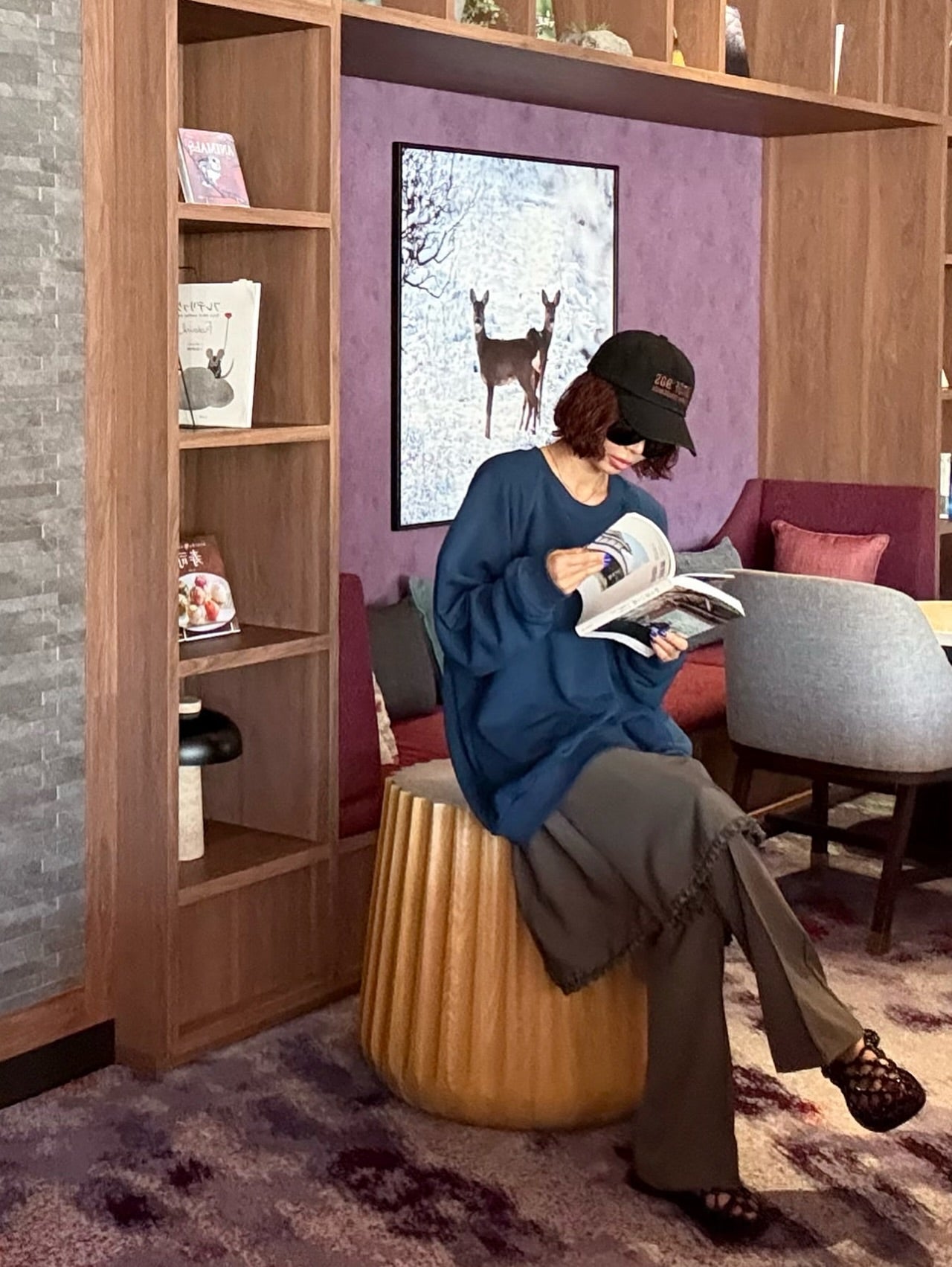 圓領寬鬆休閒套頭衛衣