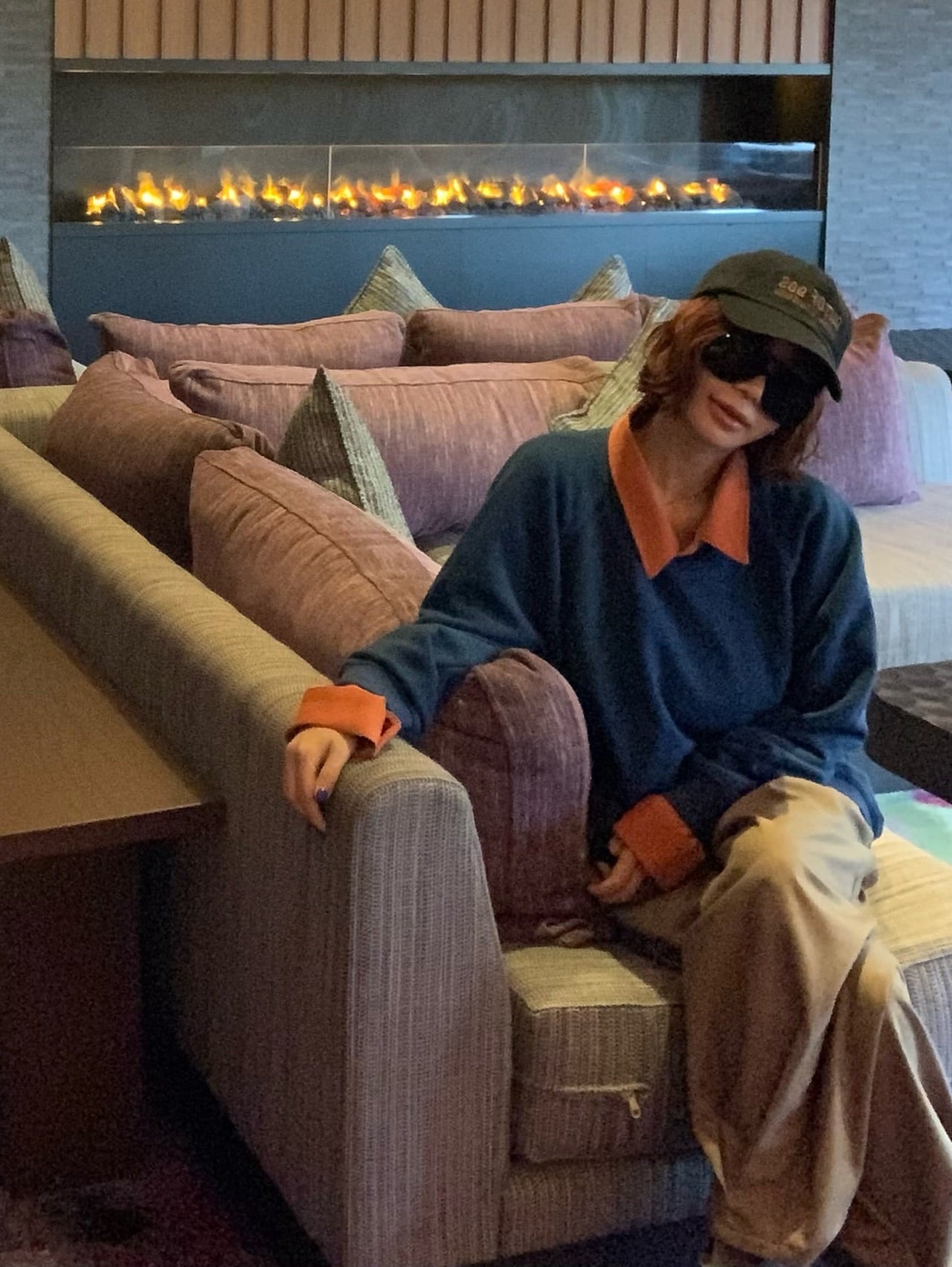 圓領寬鬆休閒套頭衛衣