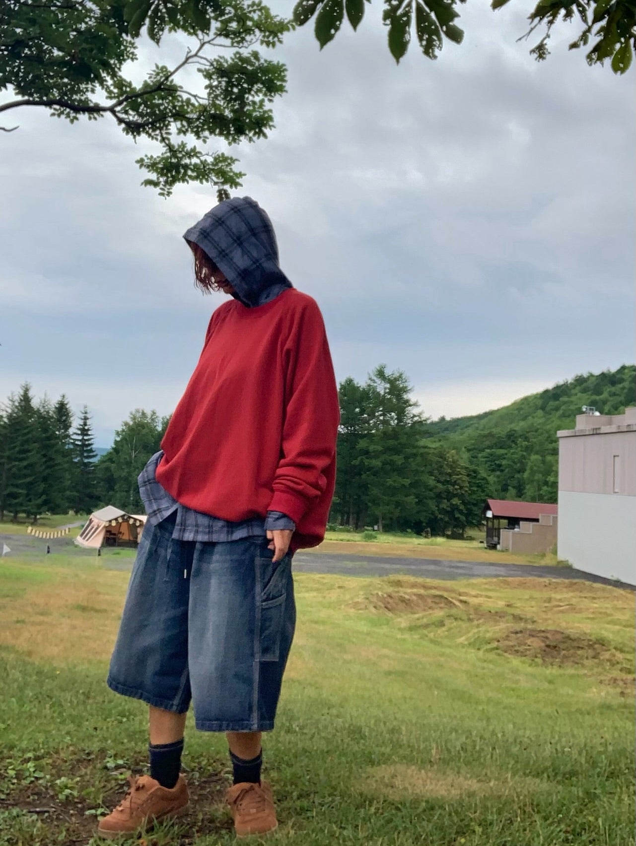 圓領寬鬆休閒套頭衛衣