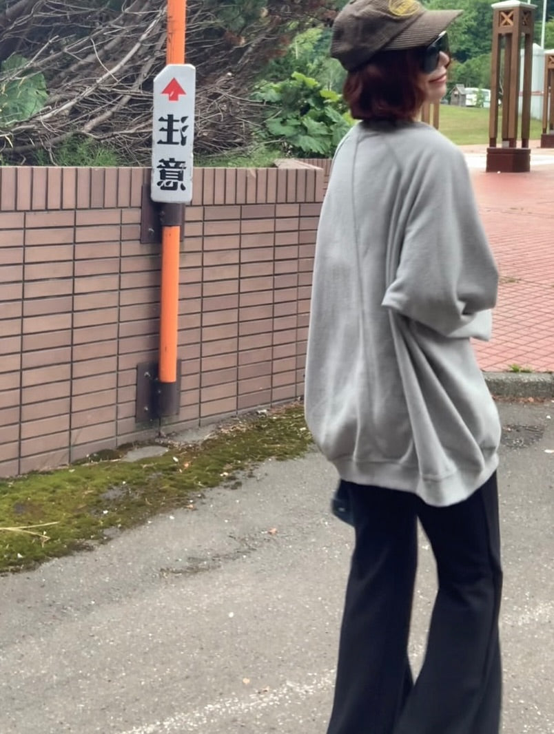 圓領寬鬆休閒套頭衛衣