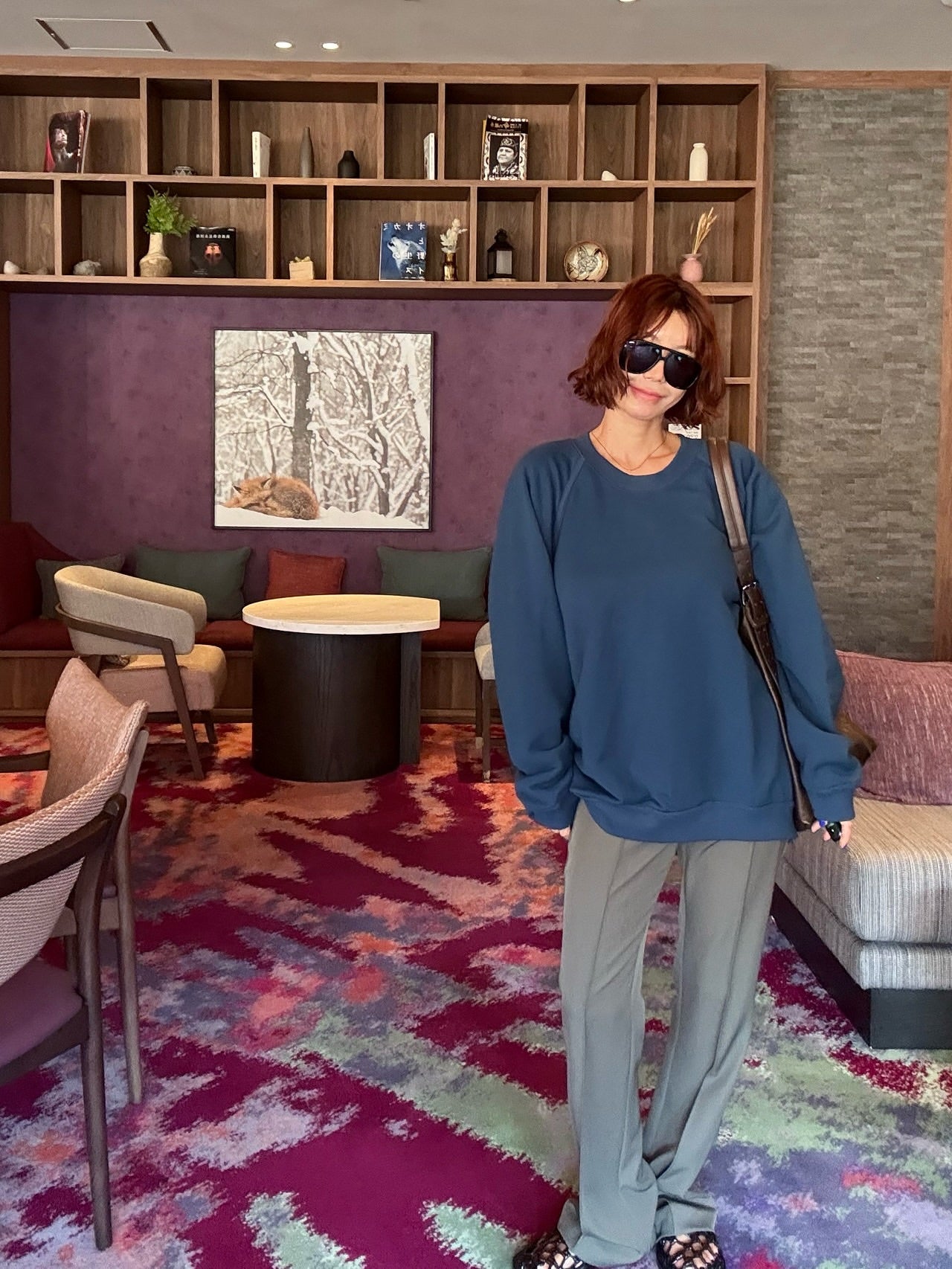 高腰垂感設計感小眾窄版直筒褲