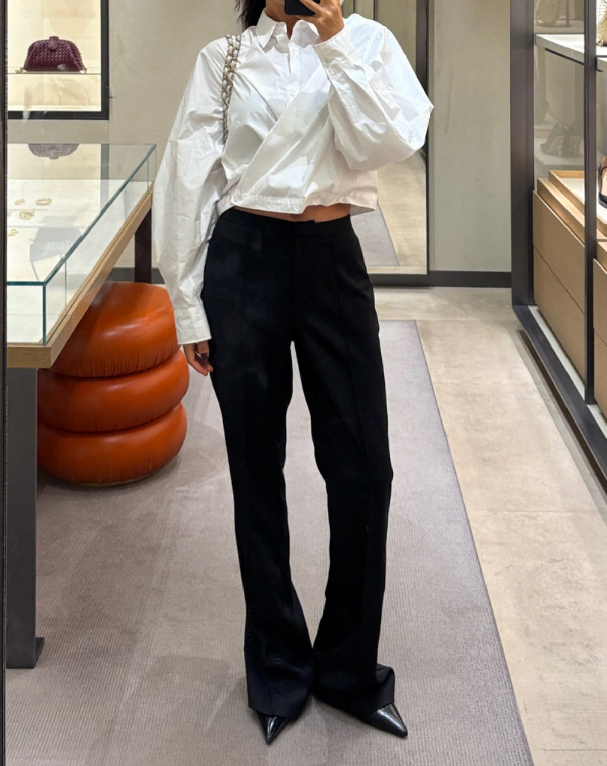 高腰垂感設計感小眾窄版直筒褲