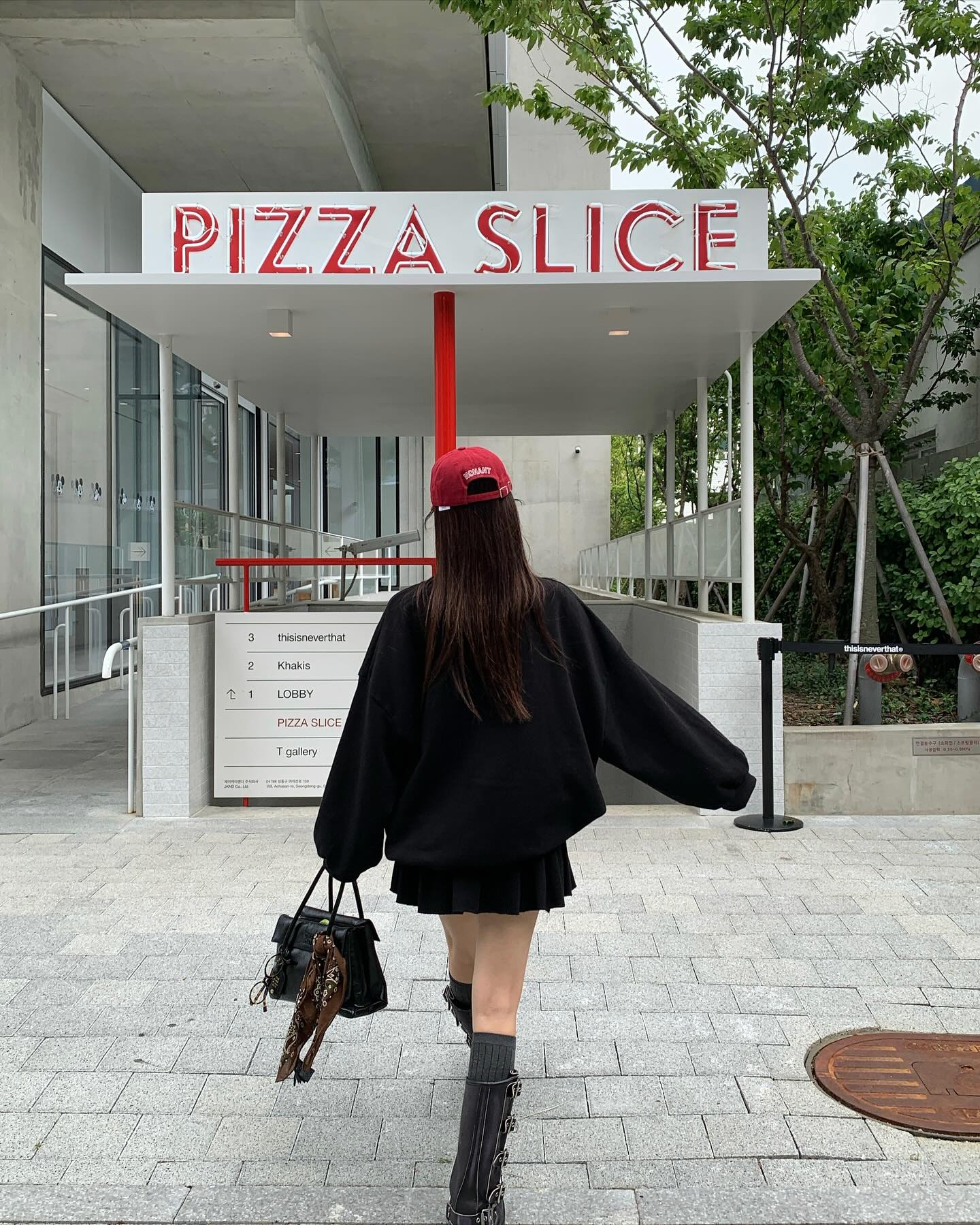 低腰顯瘦壓褶雙層a字半身短裙