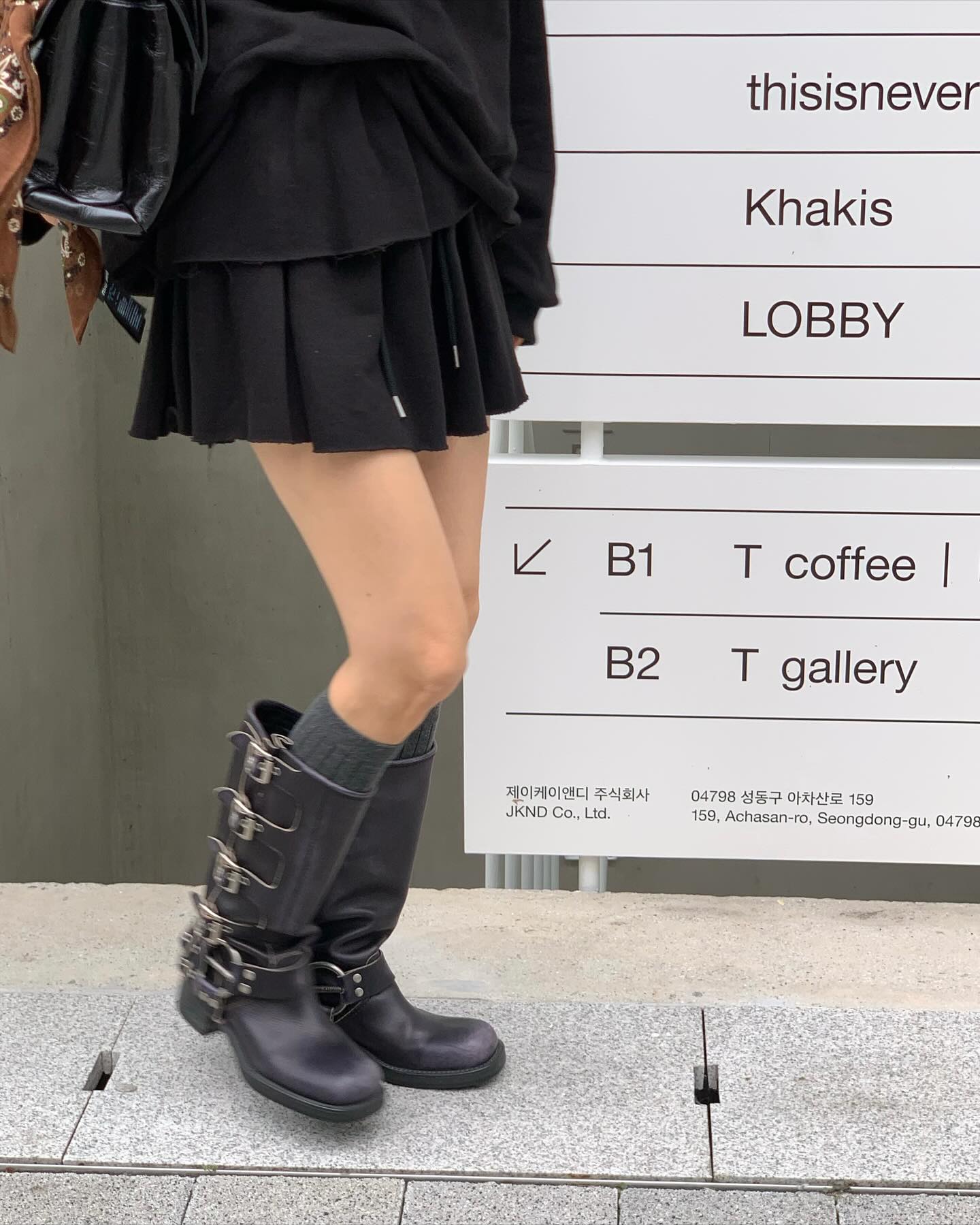 低腰顯瘦壓褶雙層a字半身短裙