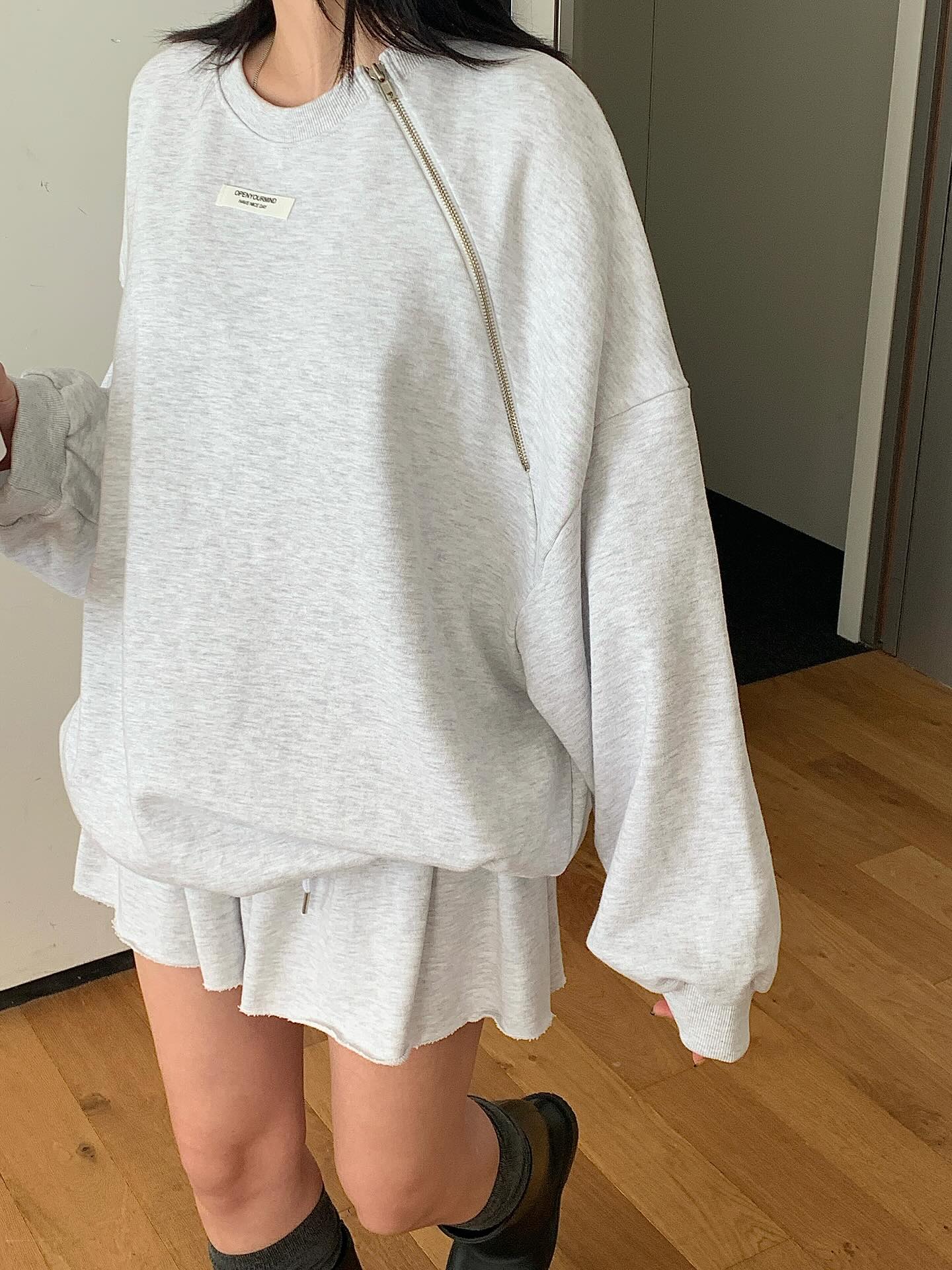 低腰顯瘦壓褶雙層a字半身短裙