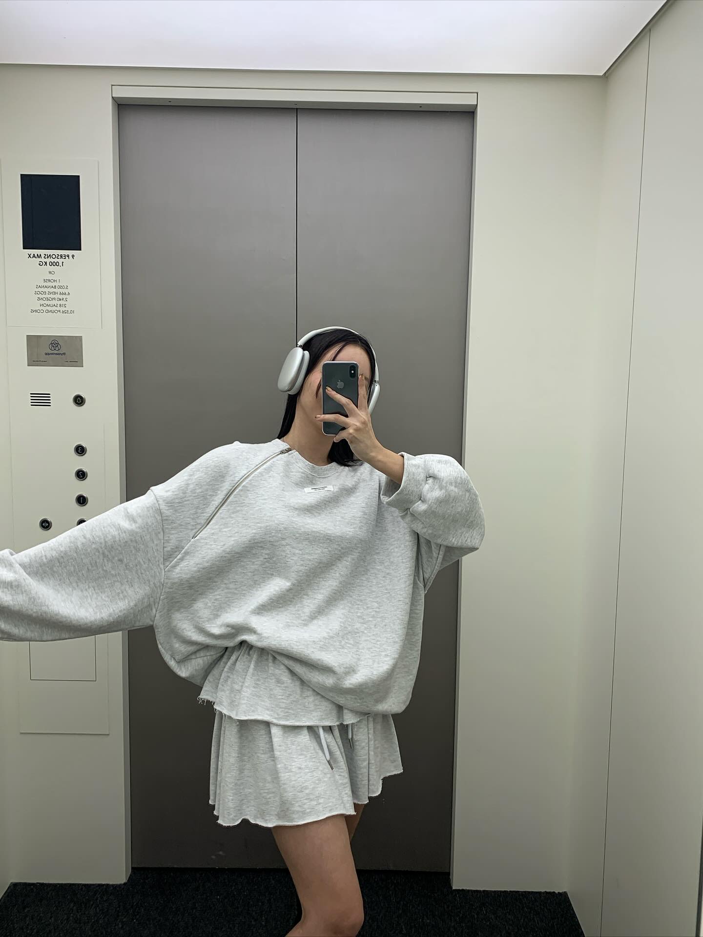 低腰顯瘦壓褶雙層a字半身短裙