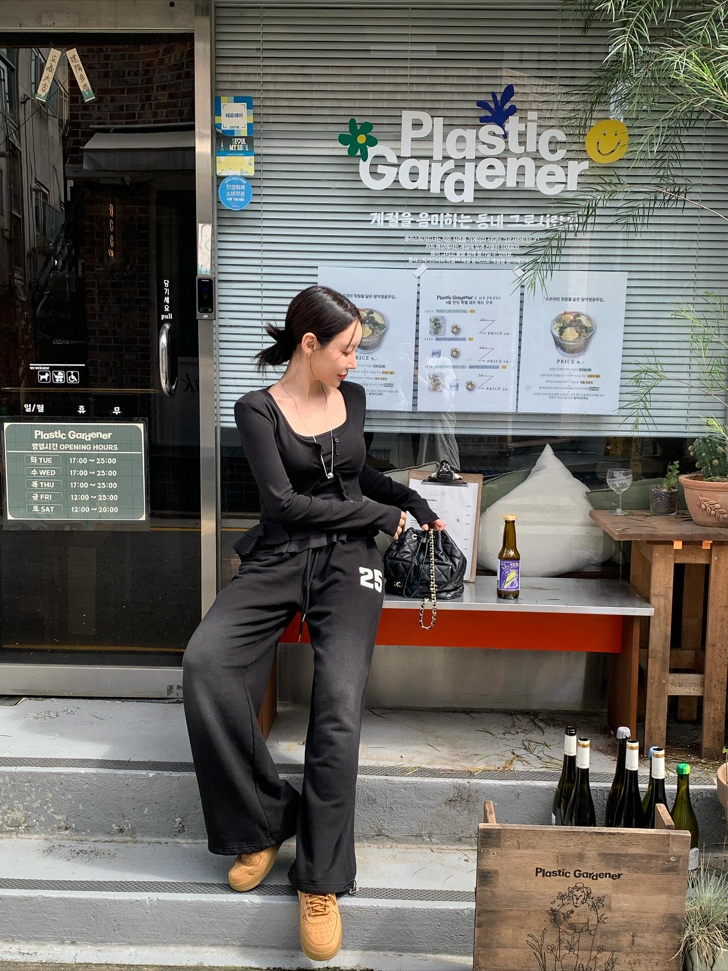 鬆緊腰紮染數字可束腳休閒褲