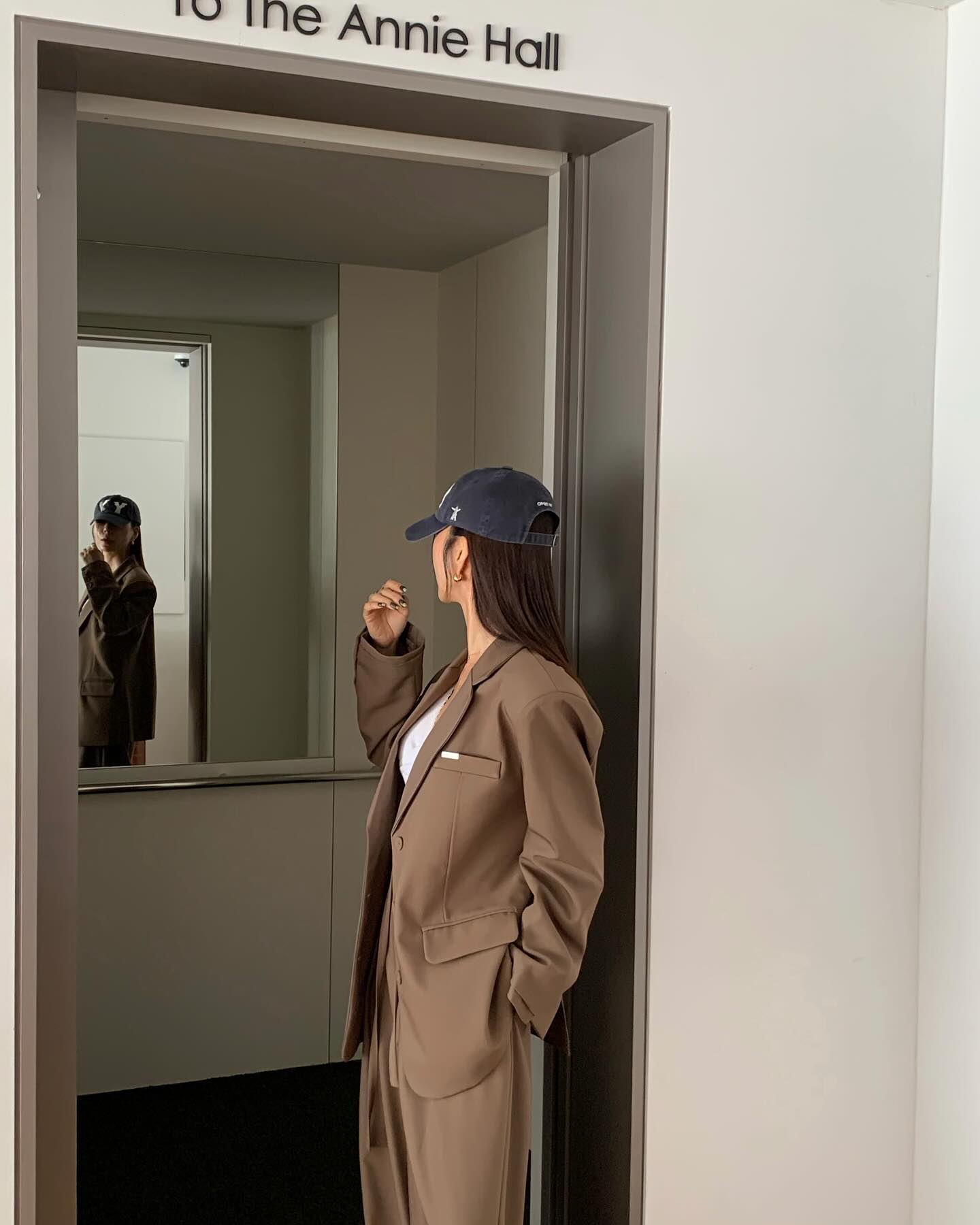 垂感鬆弛感純色西裝長褲