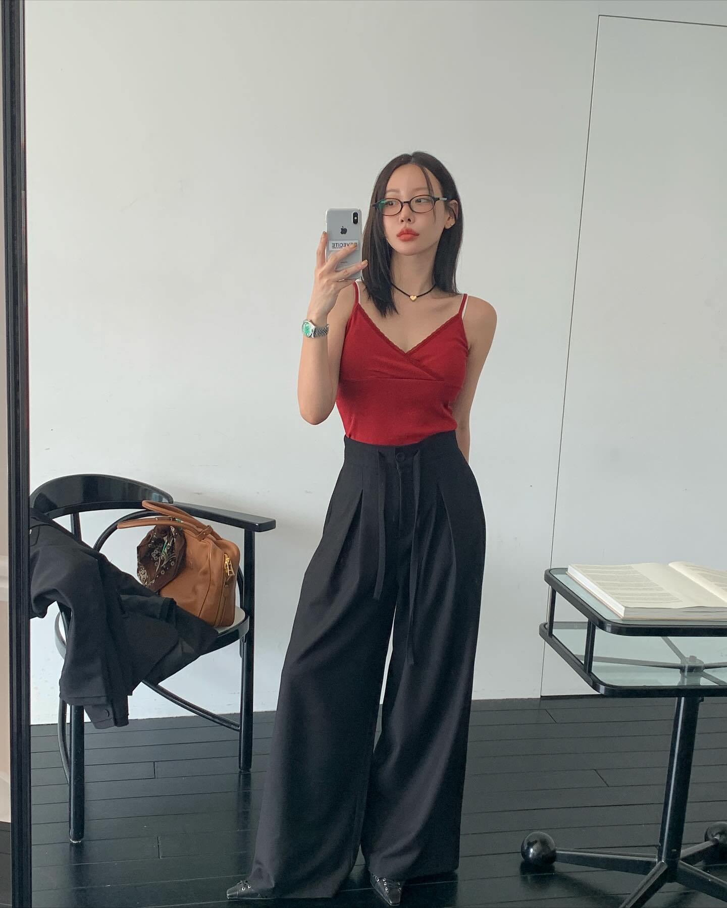 垂感鬆弛感純色西裝長褲