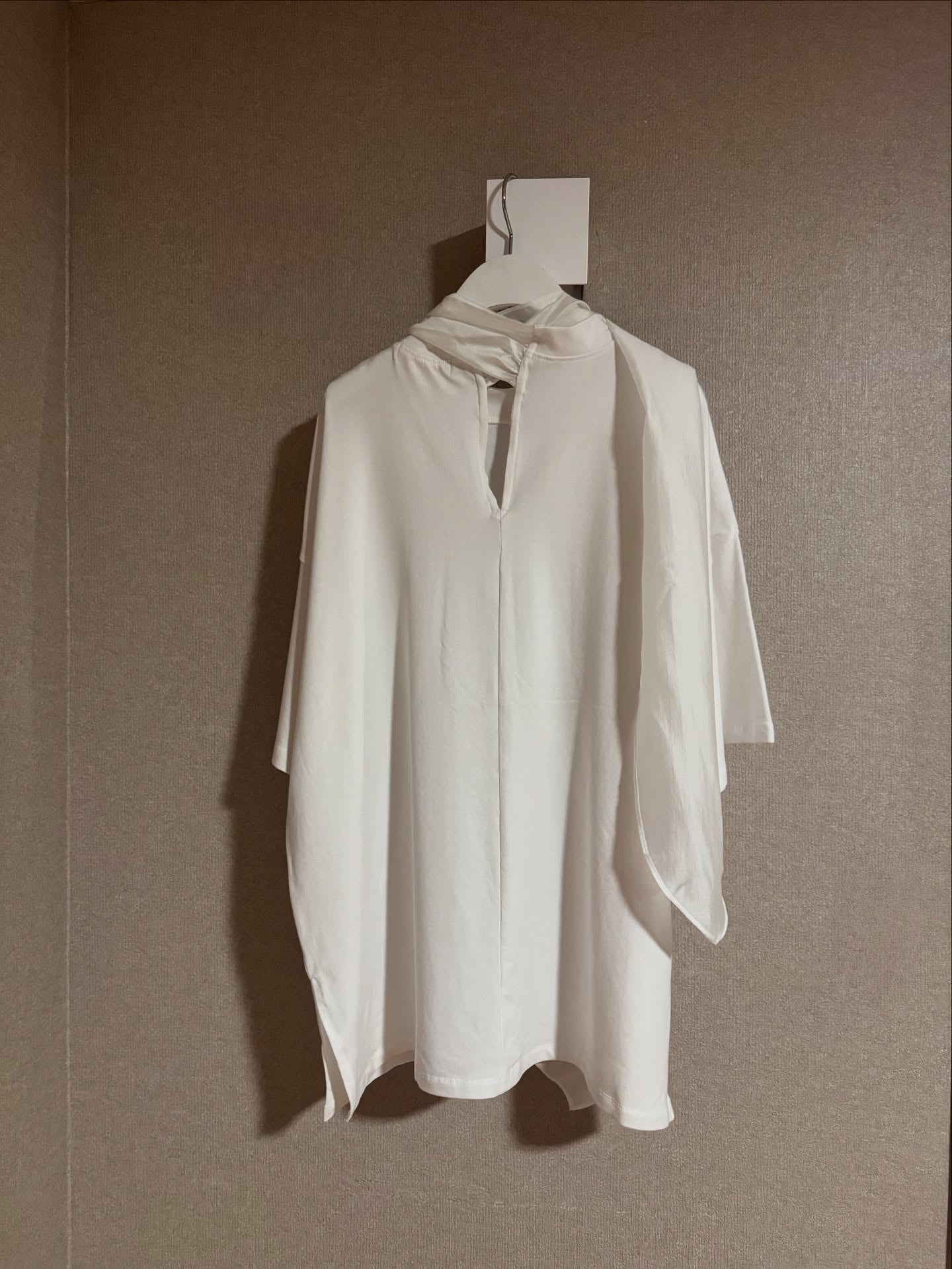 拼接綁帶設計感短袖T卹