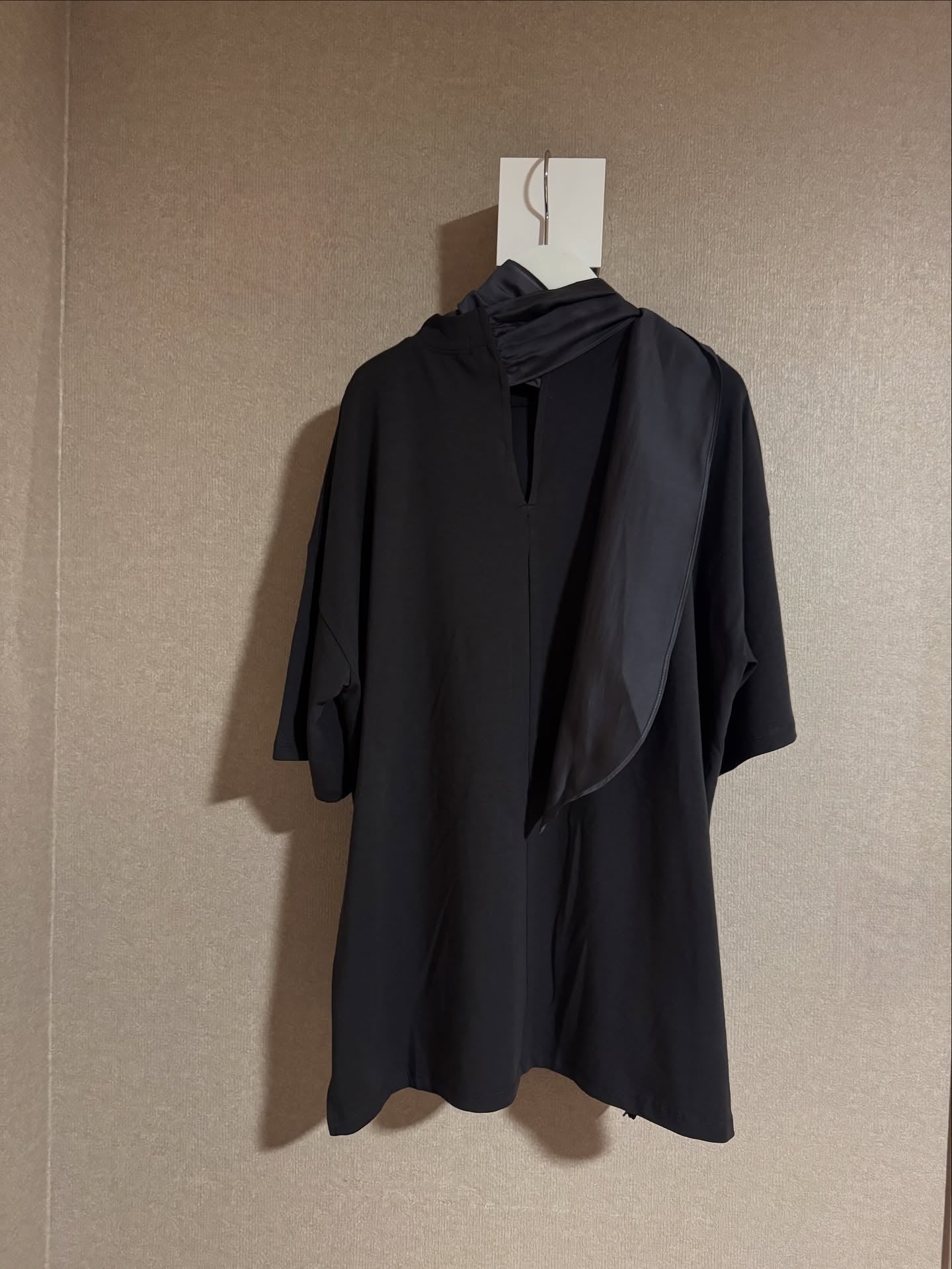 拼接綁帶設計感短袖T卹