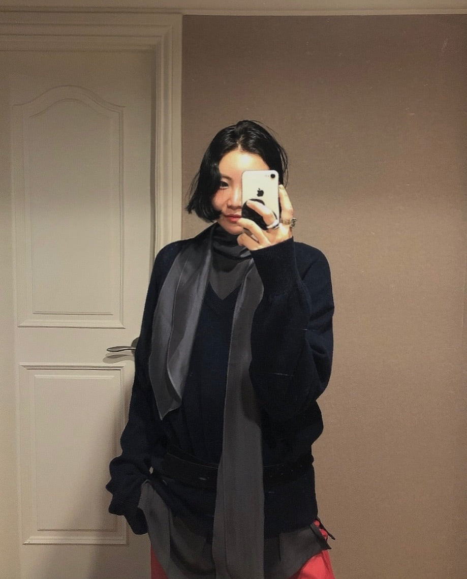 拼接綁帶設計感短袖T卹