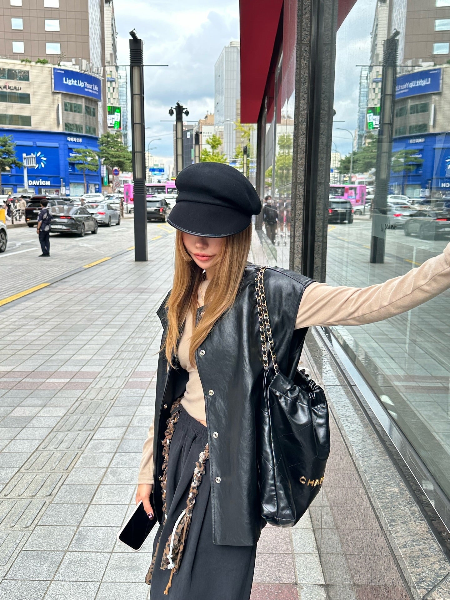 小標圓領修身短款長袖T恤