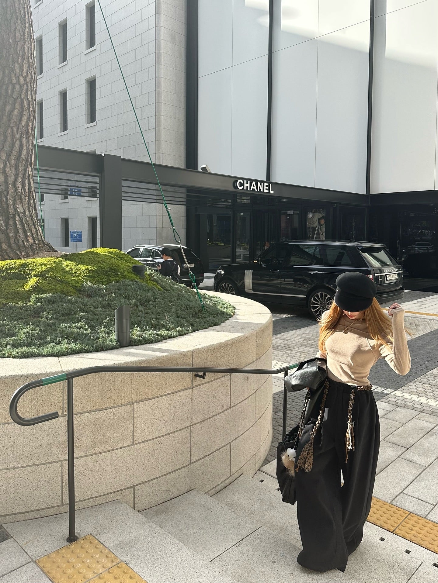 鬆緊腰豹紋腰帶休閒闊腿長褲