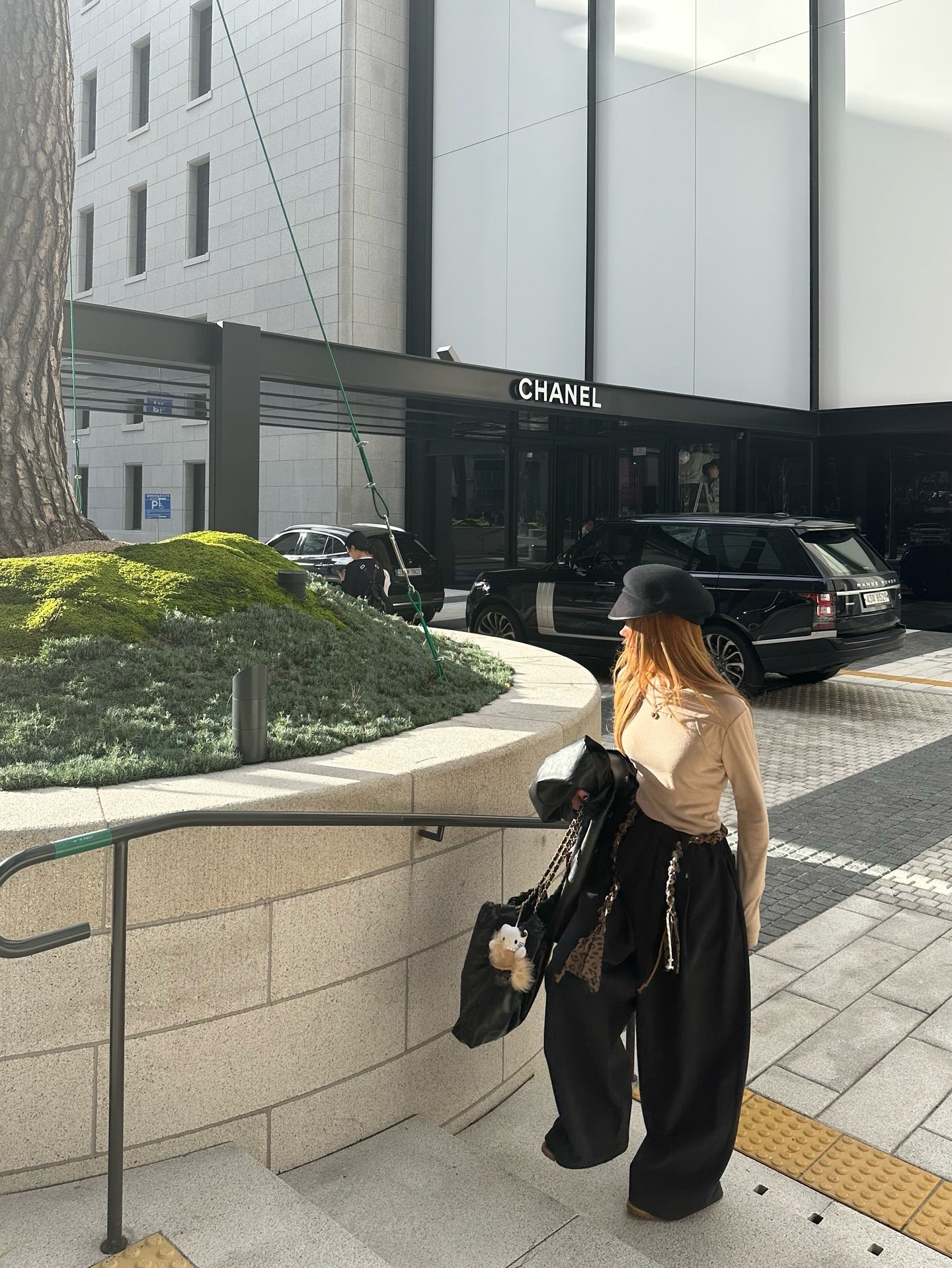 鬆緊腰豹紋腰帶休閒闊腿長褲