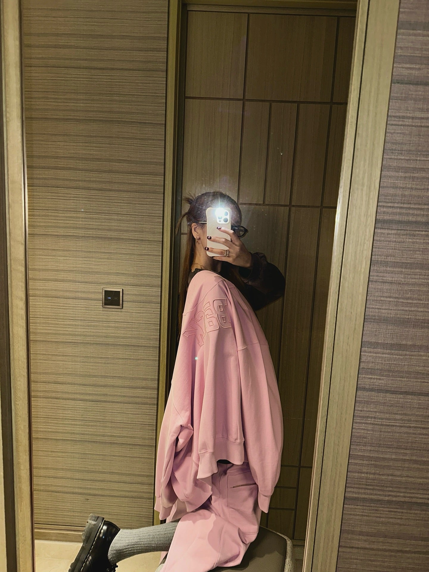 圓領後背字母刺繡寬鬆運動薄外套